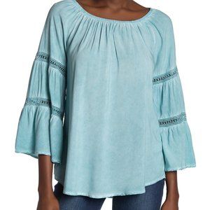 NWT Spense Bell Sleeve Scoop Neck Blouse - XL